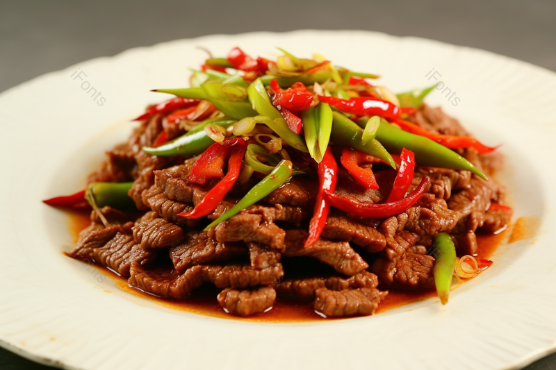 小炒黄牛肉新鲜健康美味湘菜美食,高清,摄影图,摄影图片,图片大全,摄影图免费下载